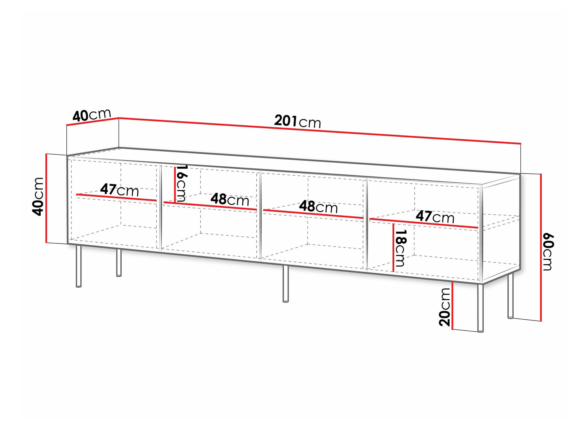 TV-Möbel Celra I (Weiß)