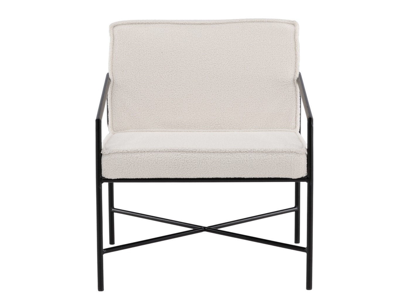 Sessel Dallas 1707 (Cremefarben + Schwarz)