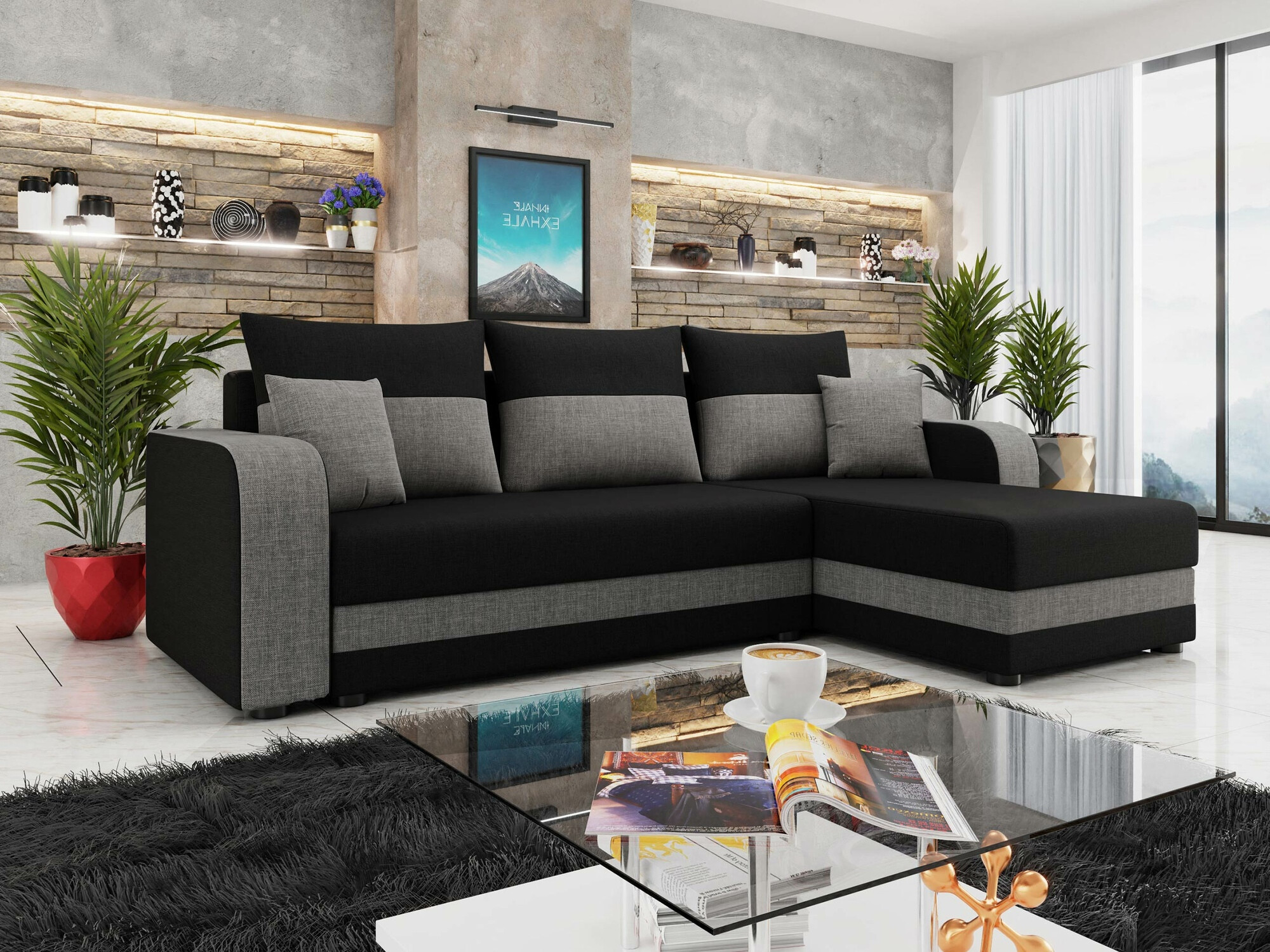 Ecksofa Memphis 112 (Lux 23 + Lux 05)
