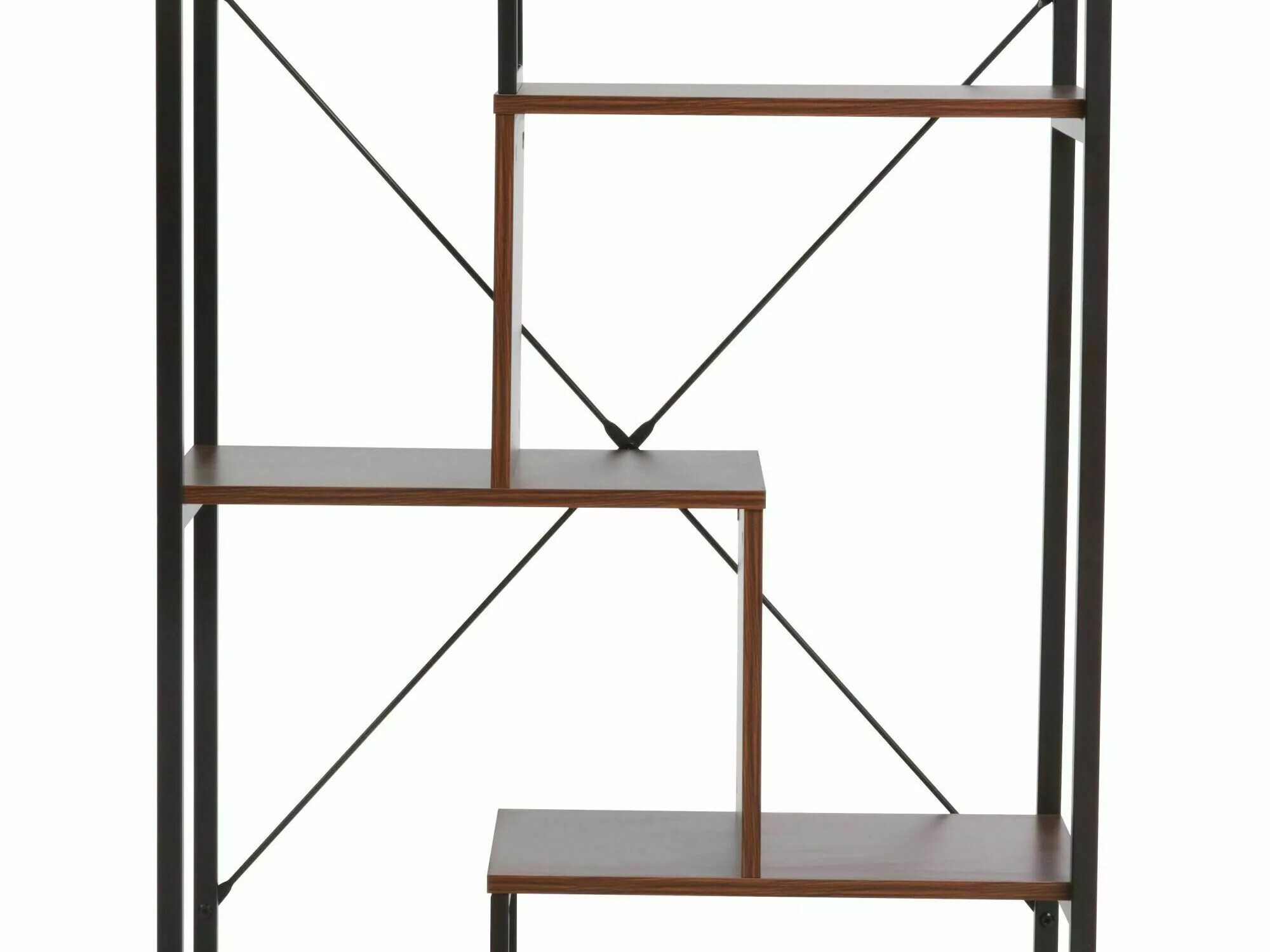 Regal Detroit 235 (Walnussholzoptik + Schwarz)