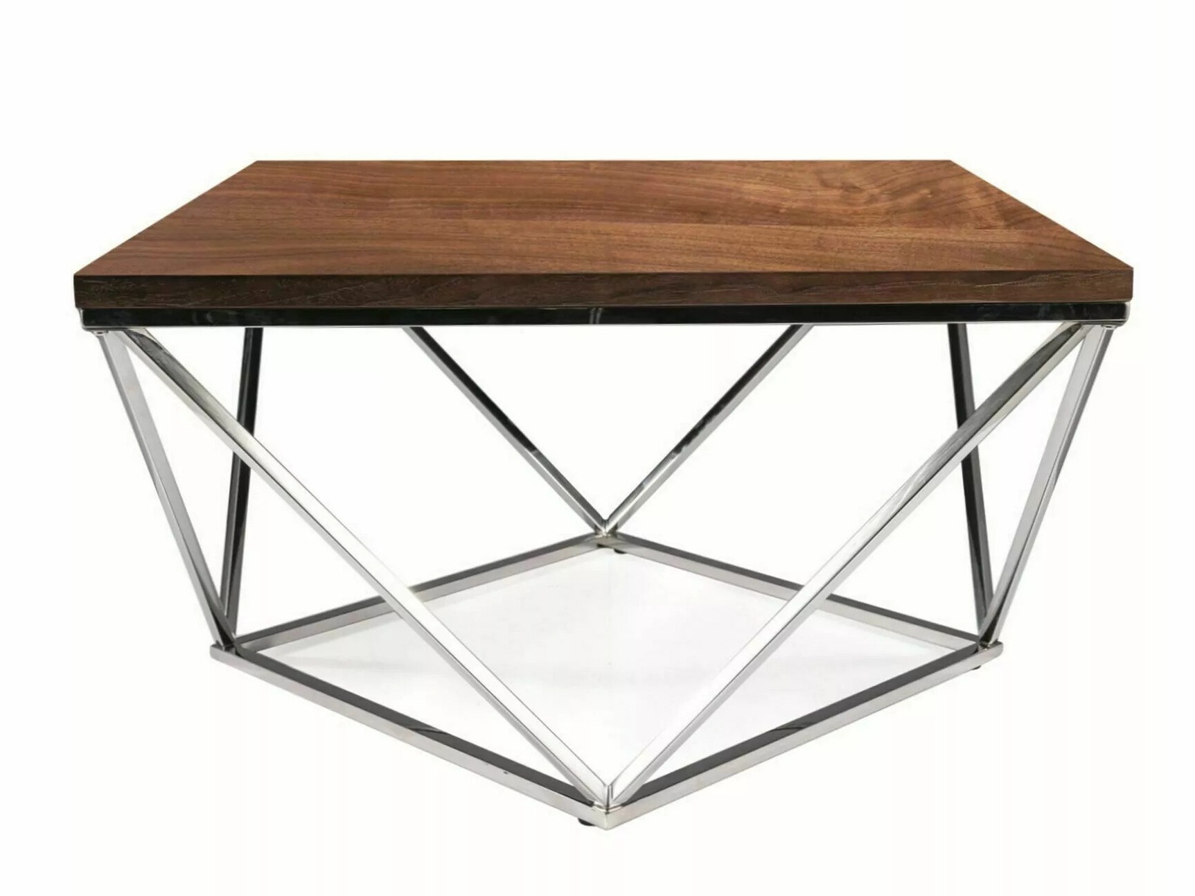 Couchtisch Detroit 310 (Nussholzoptik + Silber)