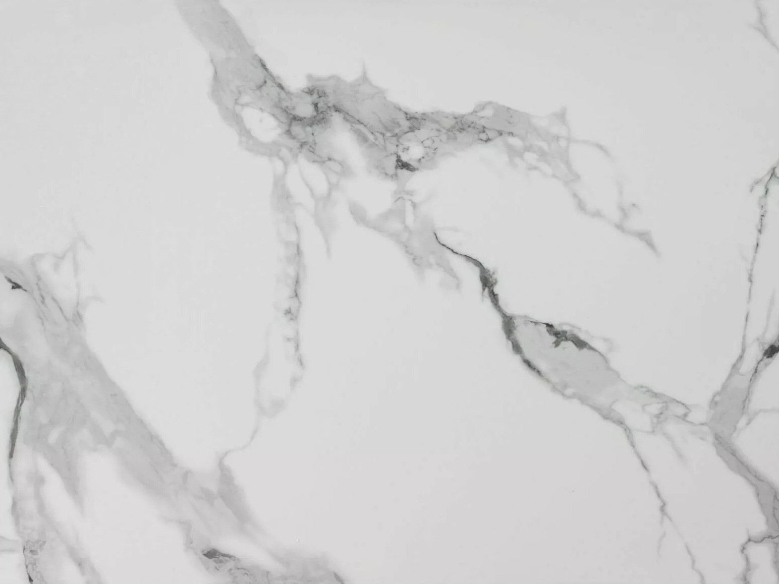 Tisch Detroit 323 (Silber + Weißer Marmor)