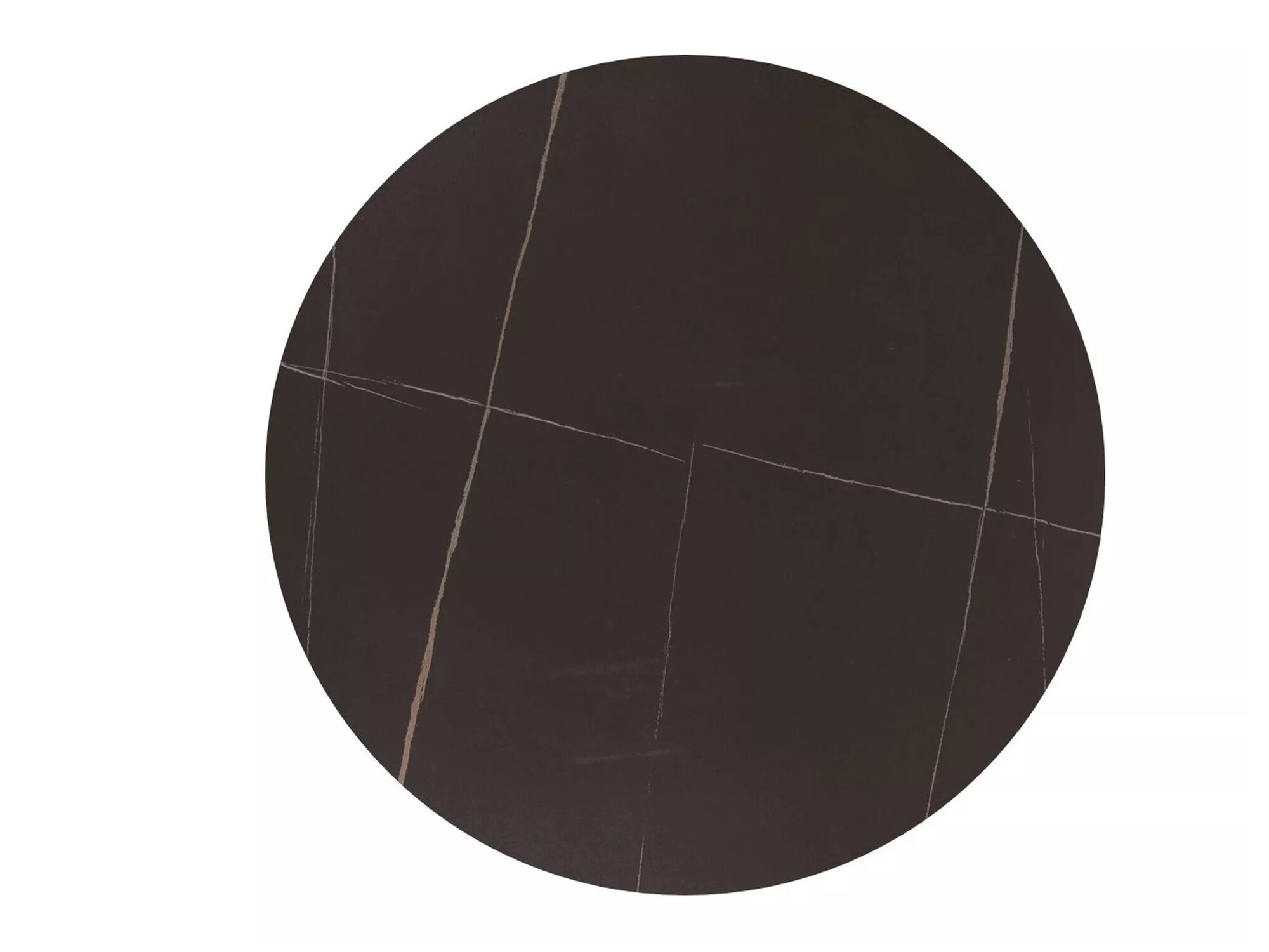 Tisch Detroit 377 (Schwarz + Schwarzer Marmor)