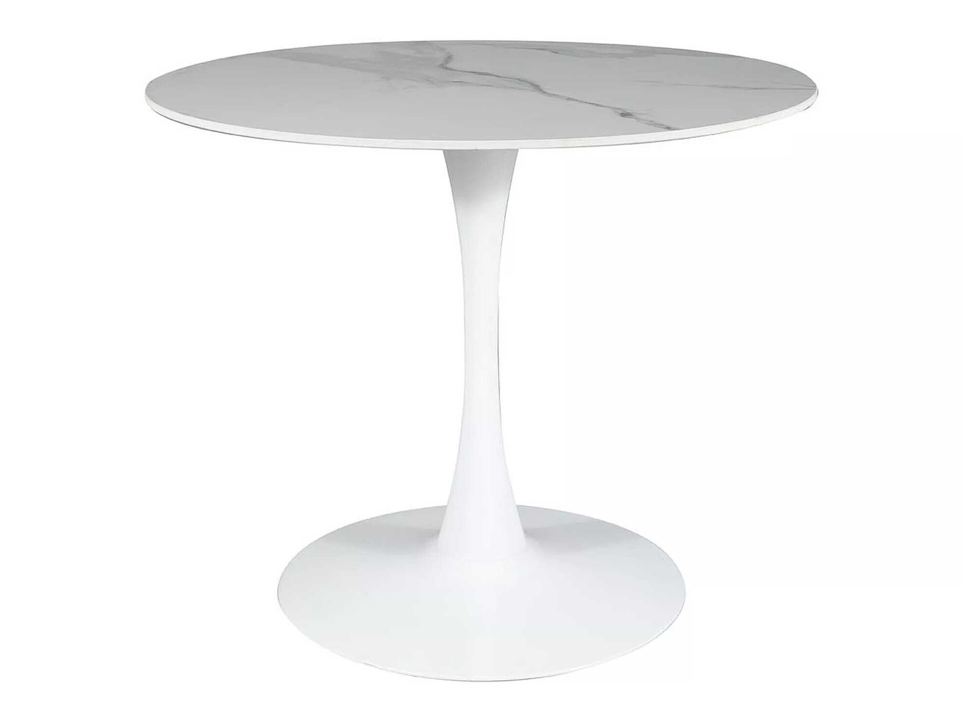 Tisch Detroit 378 (Weißer Marmor + Weiß)