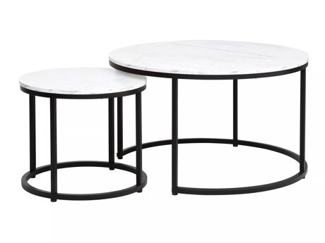 Couchtischset Detroit 397 (Weißer Marmor)