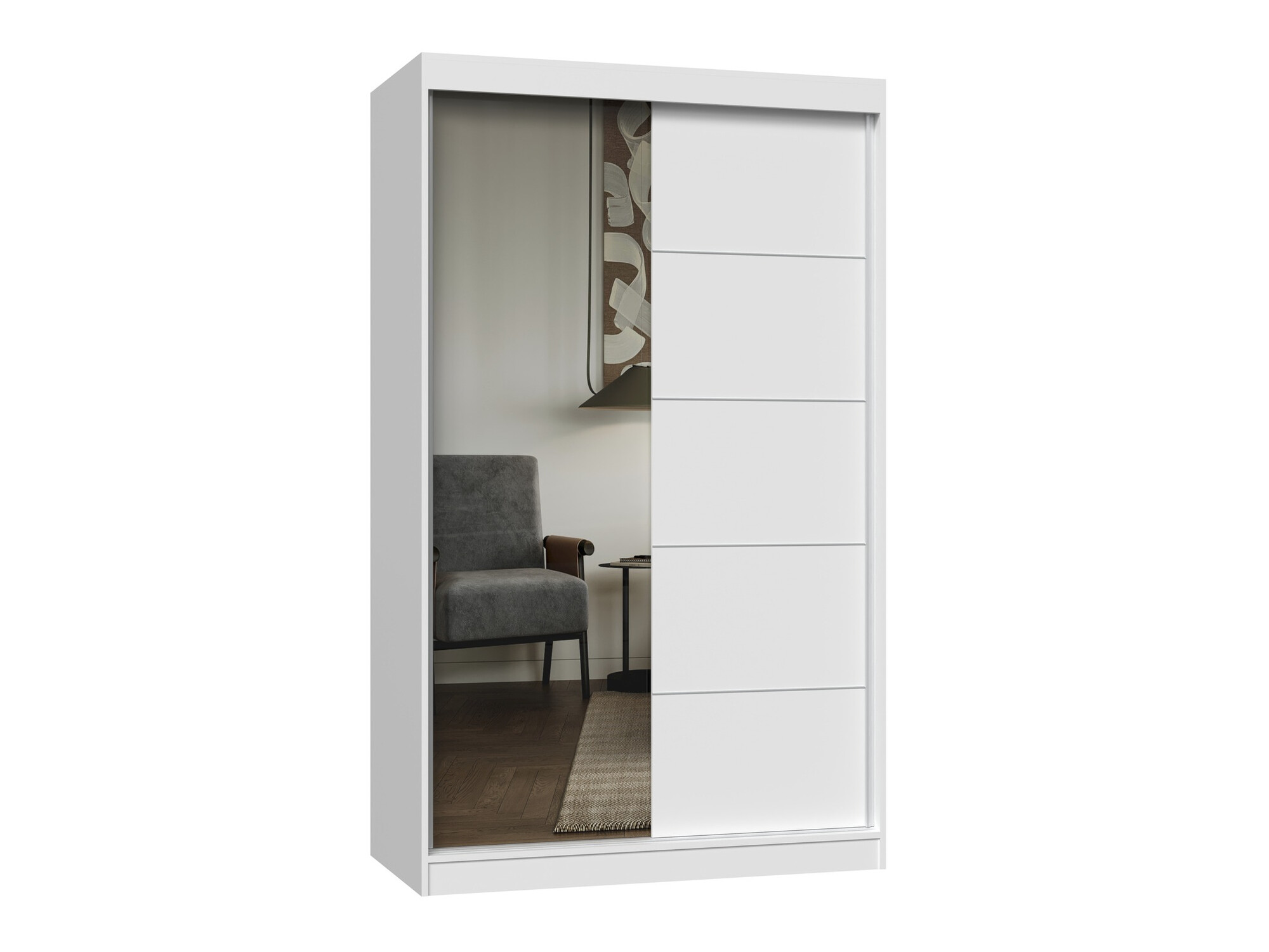 Kleiderschrank Mandeville 157 (Weiß)