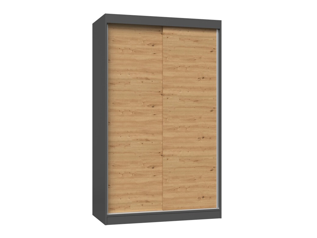 Kleiderschrank Mandeville 159 (Anthrazit + Artisan Eichenholzoptik)
