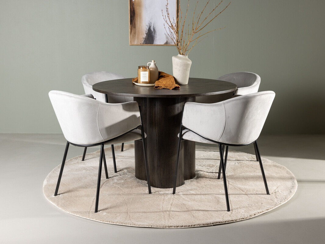 Essgruppe Dallas 4440 (Nussholzoptik dunkel)