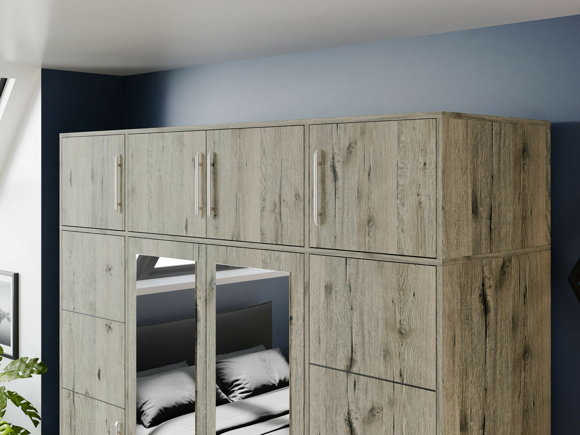 Sideboard Dortivu (Wellington Eichenholzoptik)