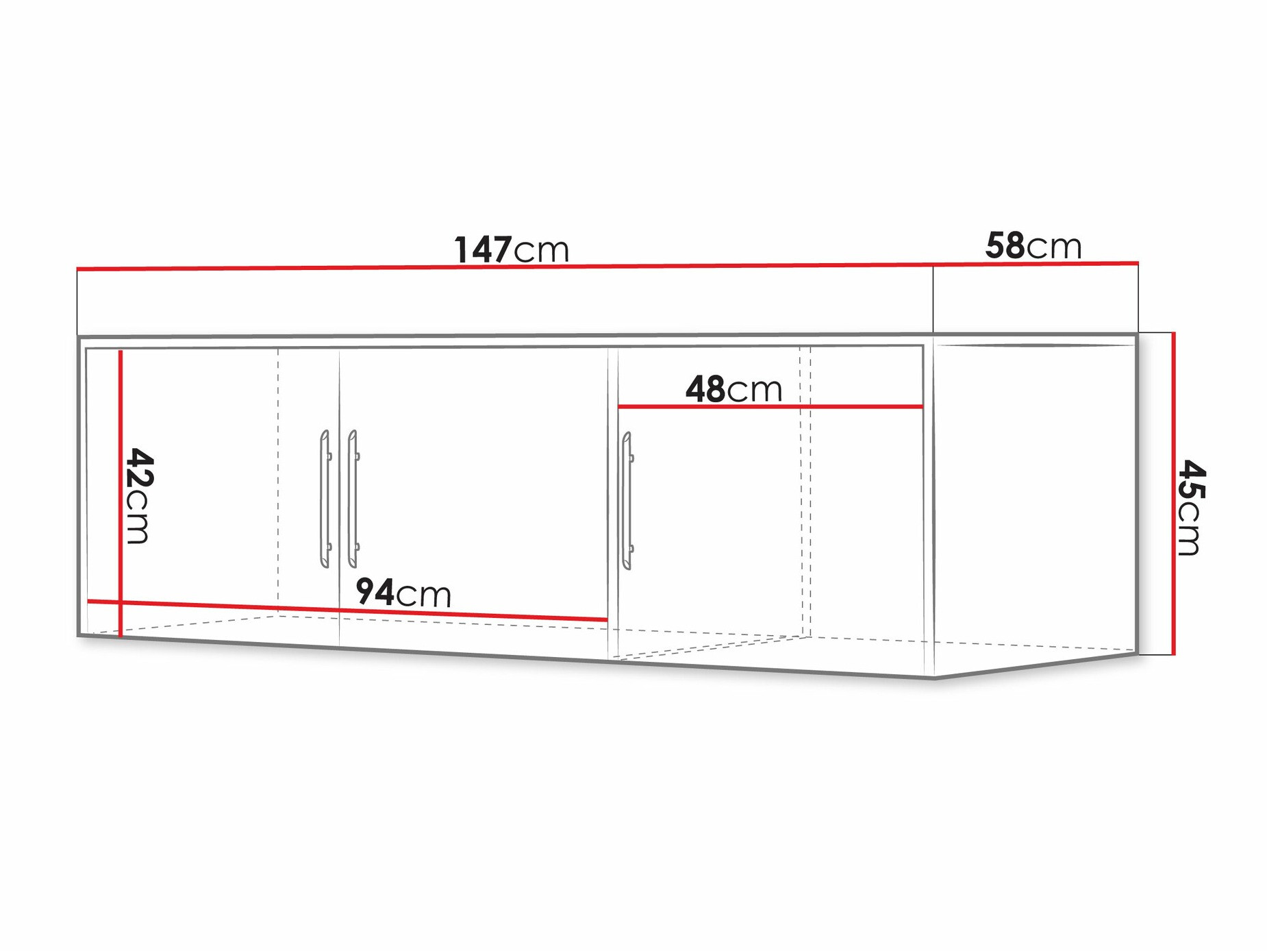 Kleiderschrank Dortivu IV (Graphit)