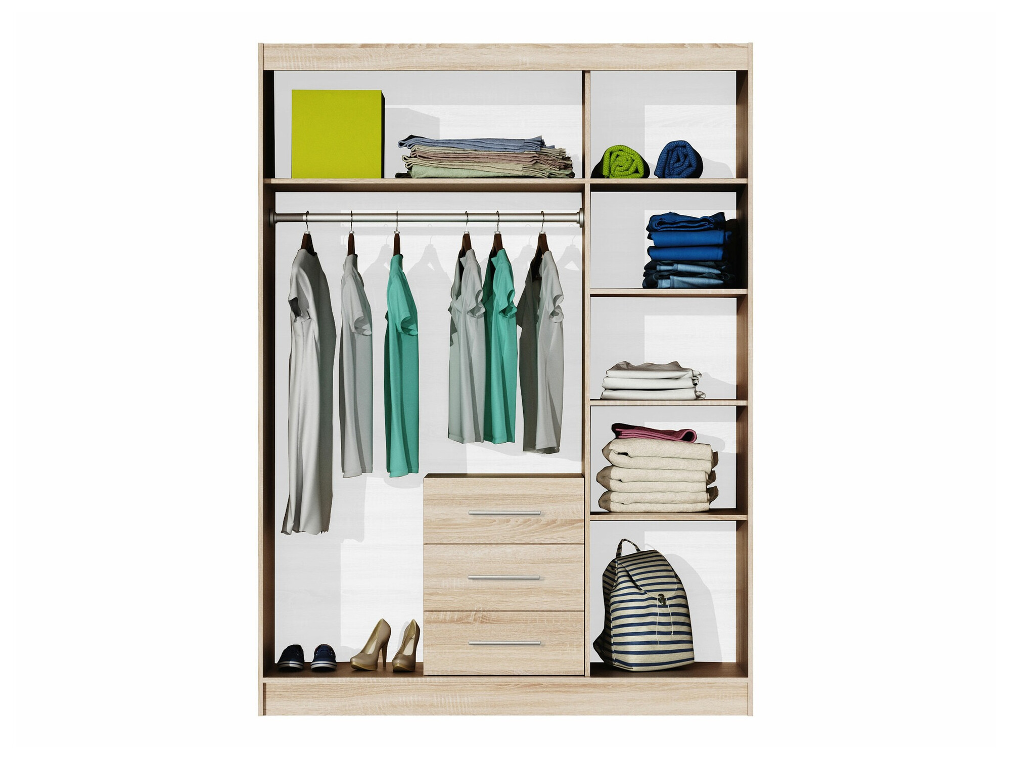 Kleiderschrank Dortivu IV (Graphit)