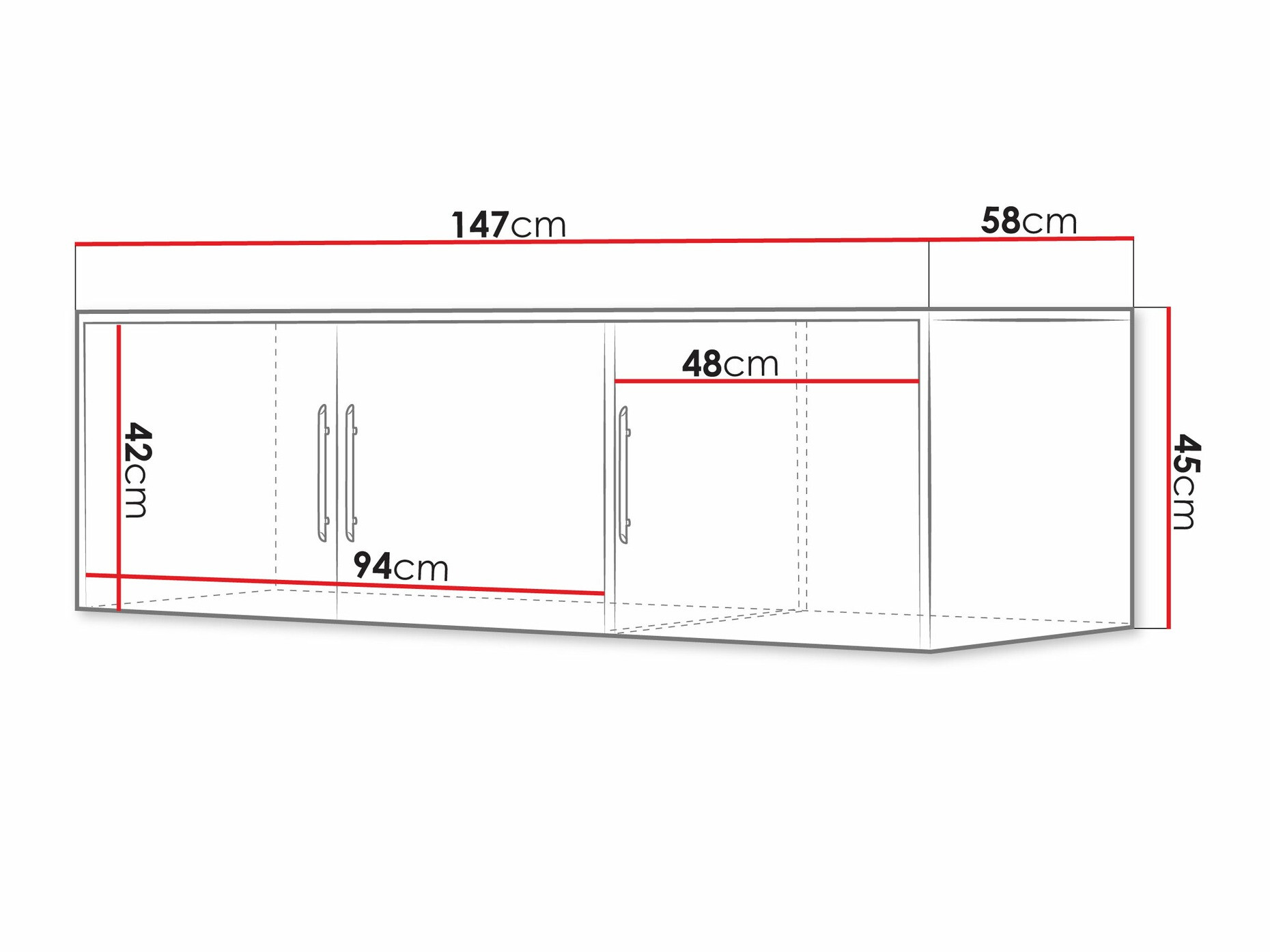 Sideboard Dortivu I (Sonoma Eichenholzoptik)