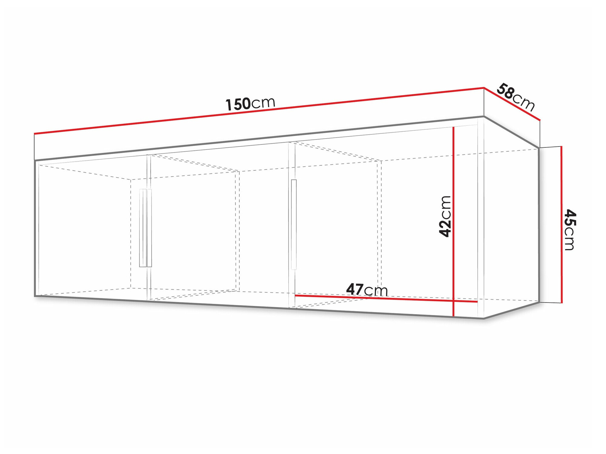 Kleiderschrank Collis I (Weiß + Wotan Eiche)