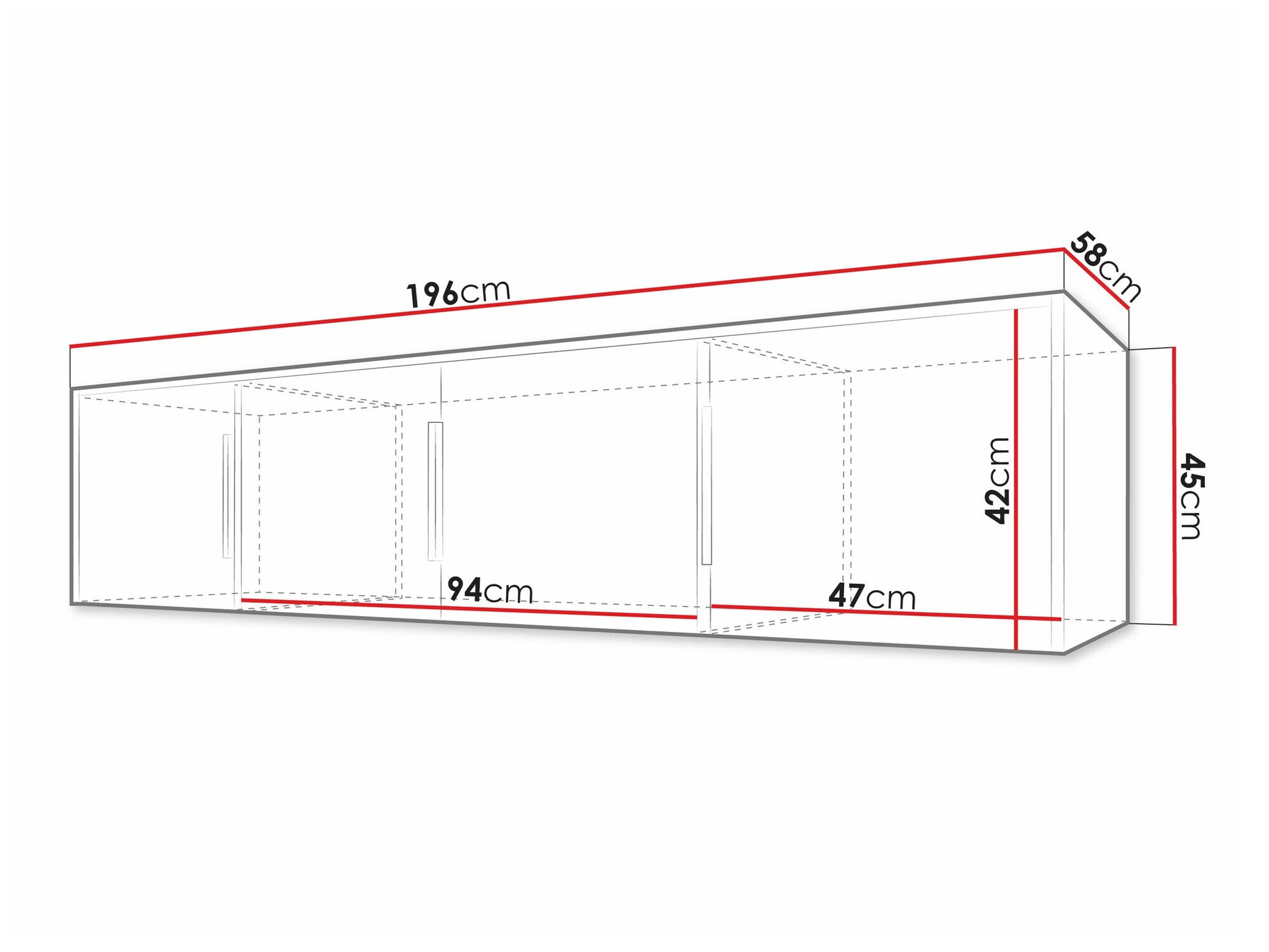 Kleiderschrank Collis II (Weiß + Wotan Eiche)