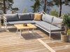 Gartenmöbel-Set Dallas 525 (Weiß + Grau)