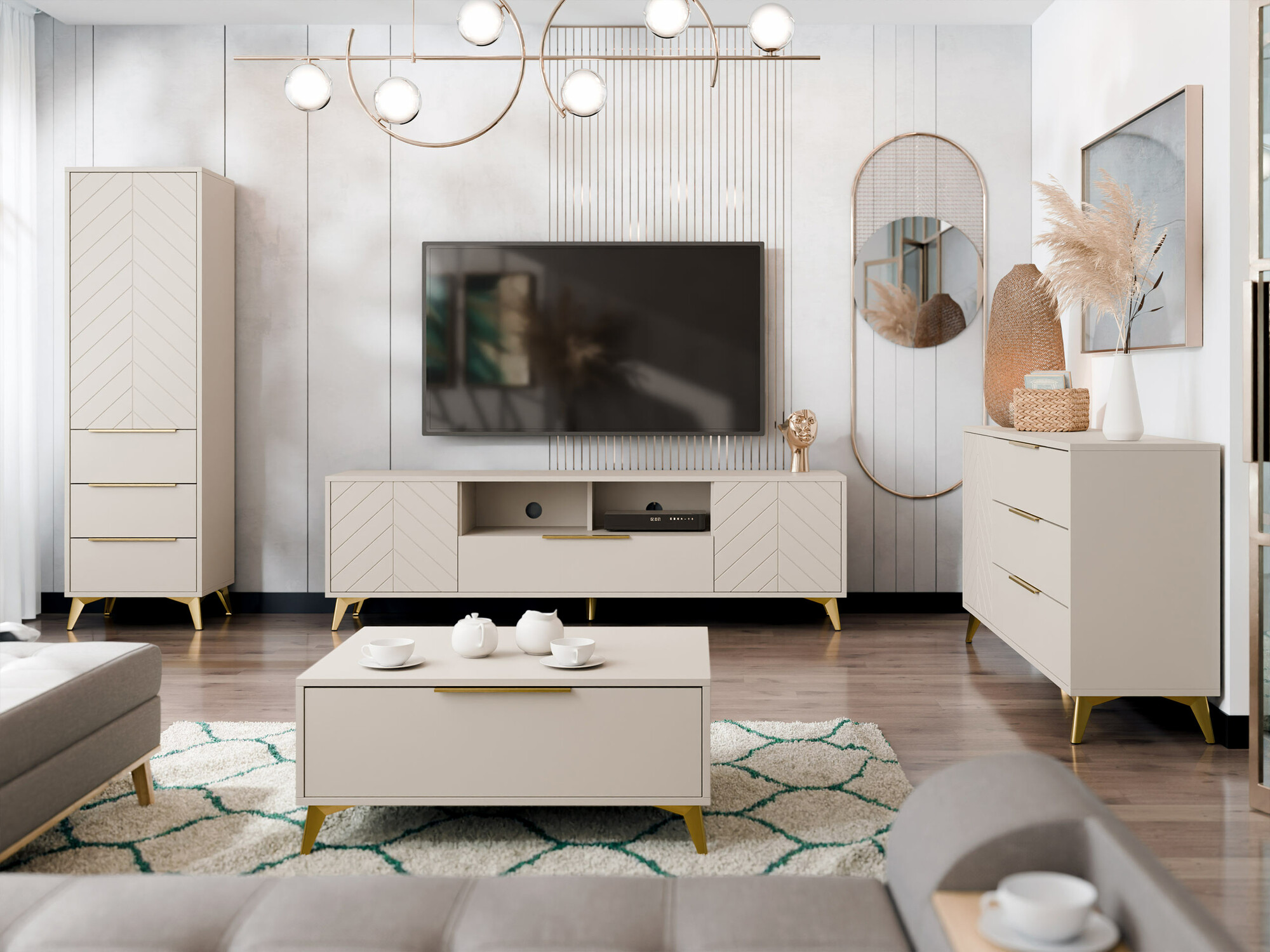 Wohnzimmer-Sets Comfivo Citrus