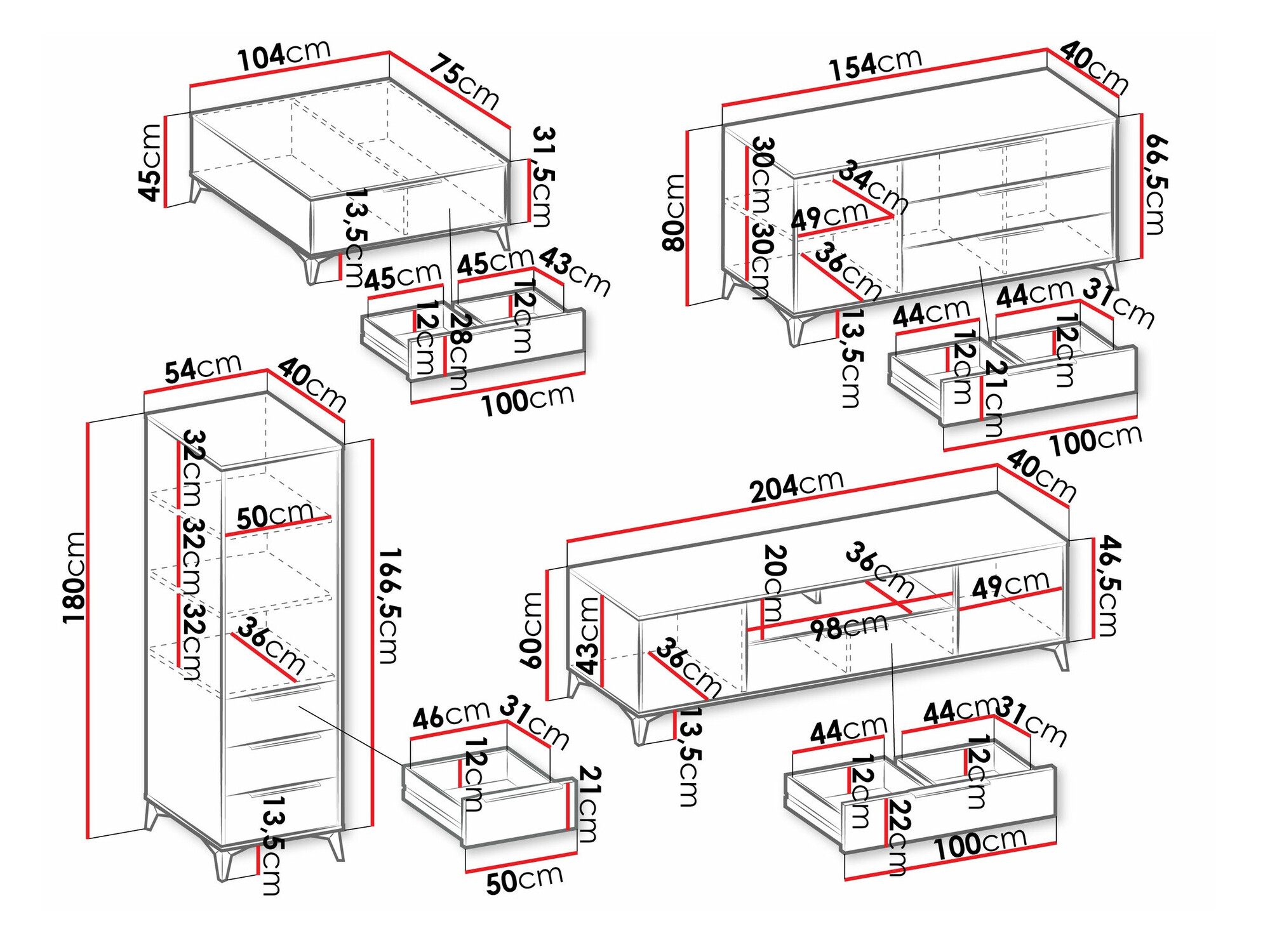 Wohnzimmer-Sets Comfivo Citrus