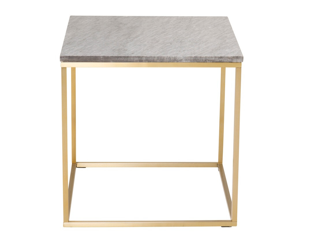 Couchtisch Dallas 178 (Schwarzer Marmor + Messing)