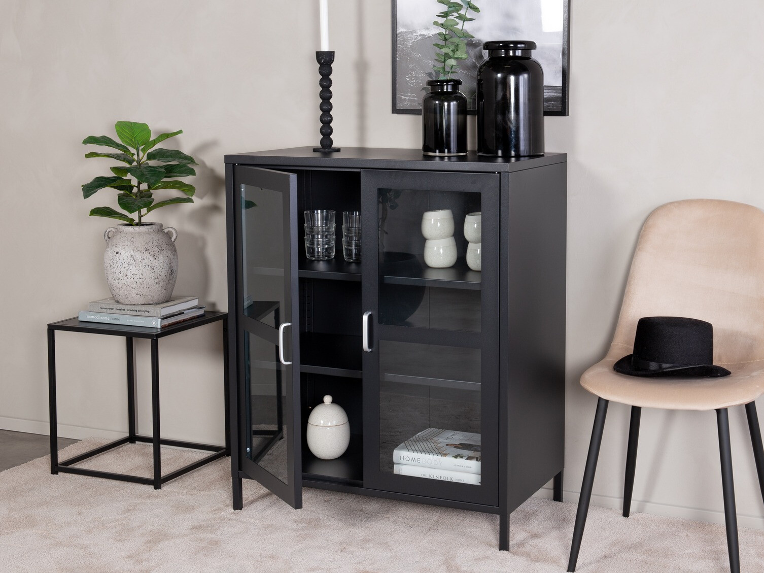 Sideboard Dallas 208 (Schwarz)