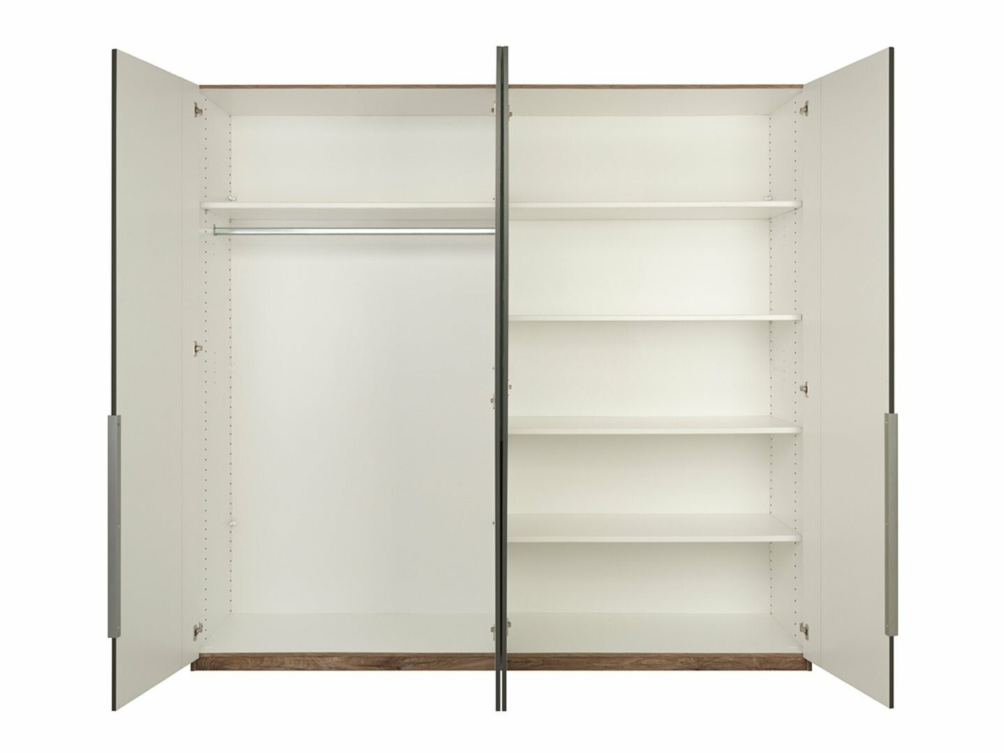 Kleiderschrank Boston 543 (Graphit + Eichenholzoptik dunkel)