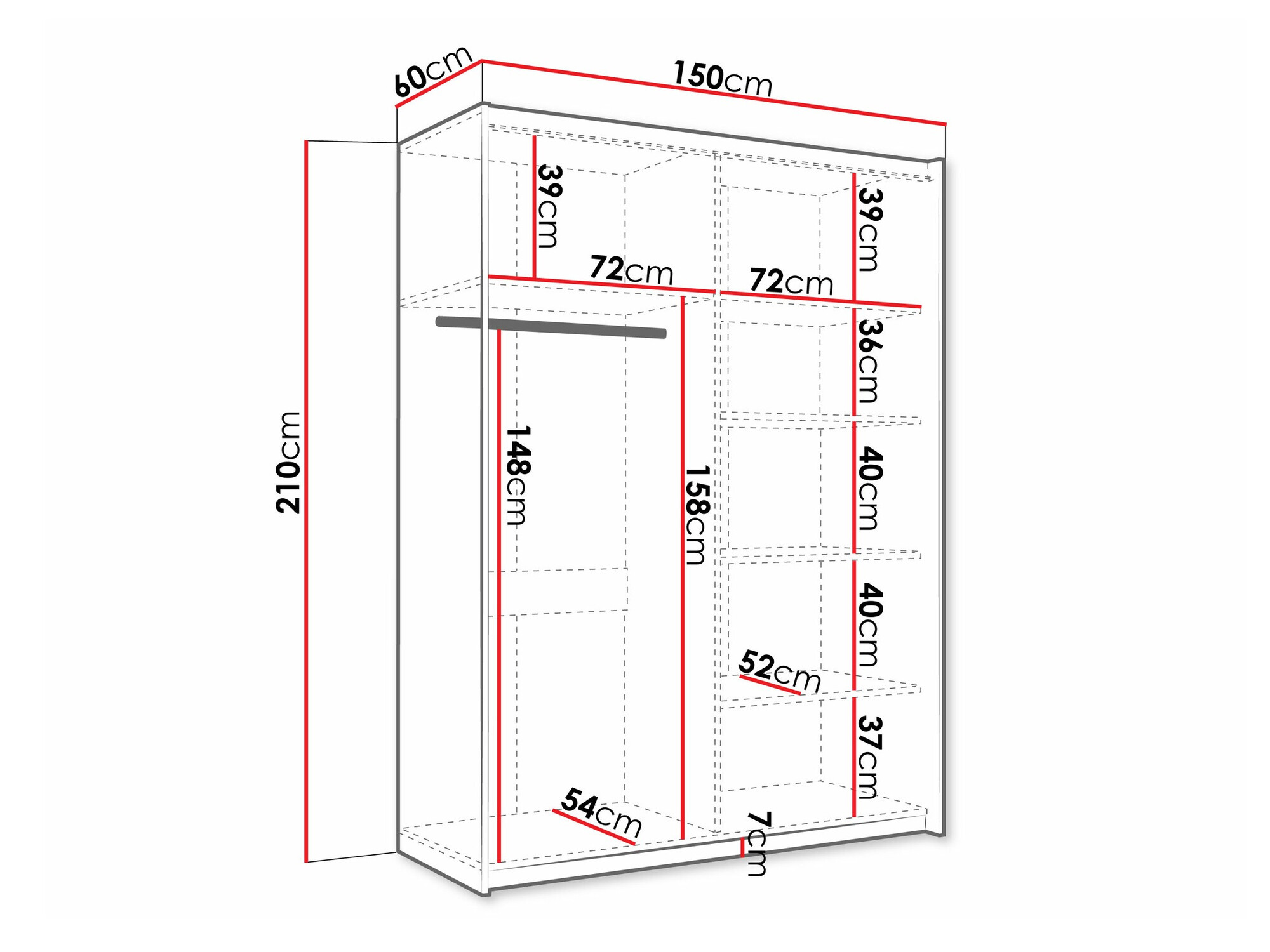 Kleiderschrank Comfivo Granium I