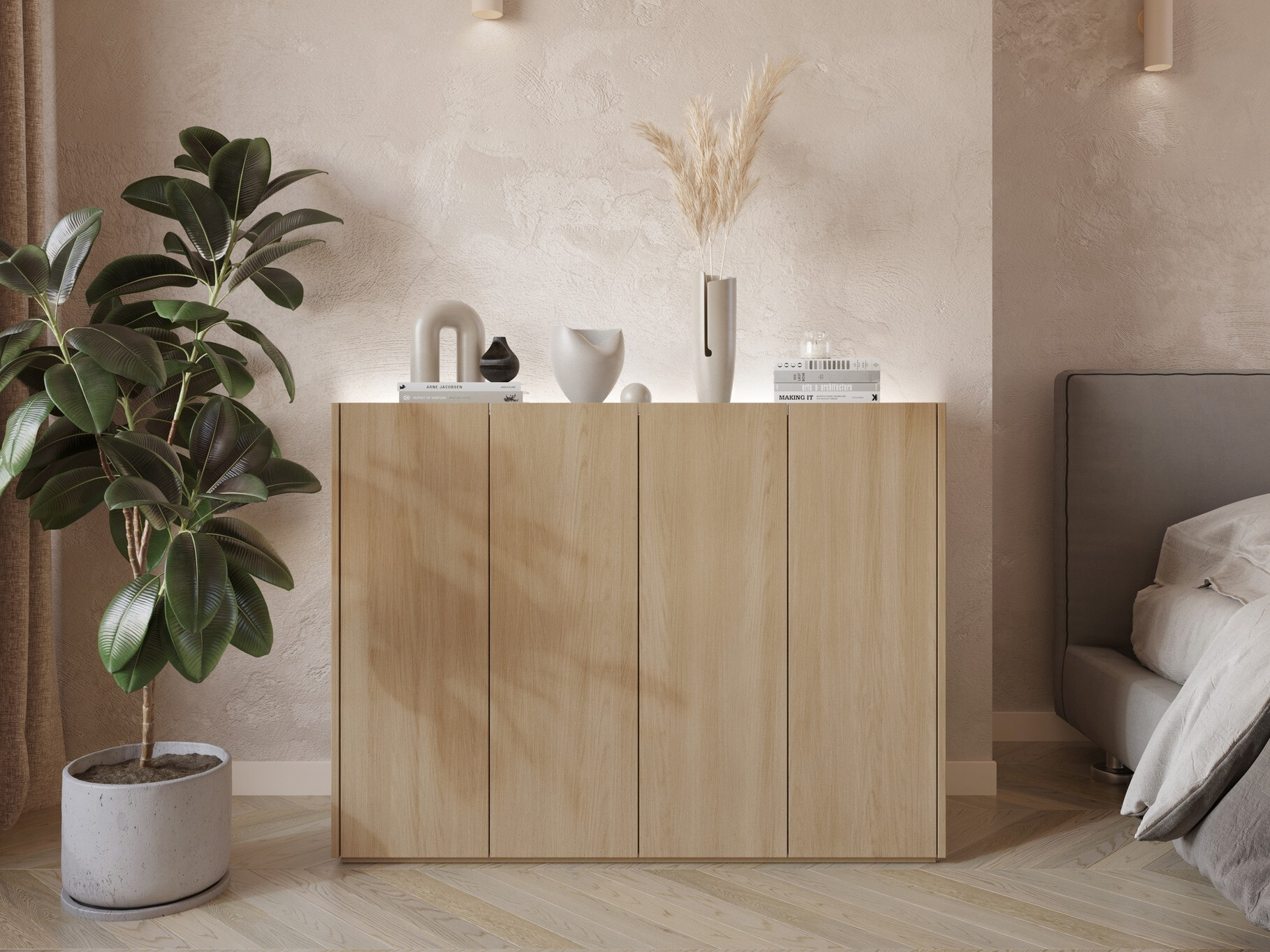 Sideboard Fresno 148 (Eichenholzoptik)