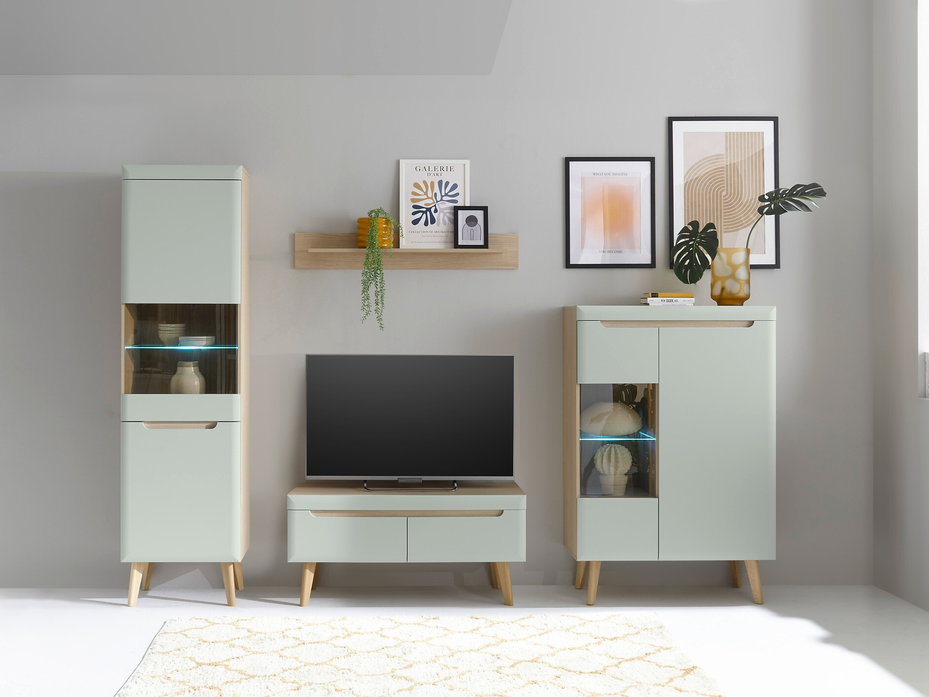 Wohnzimmer-Sets Vircava 111 (Hellgrün)