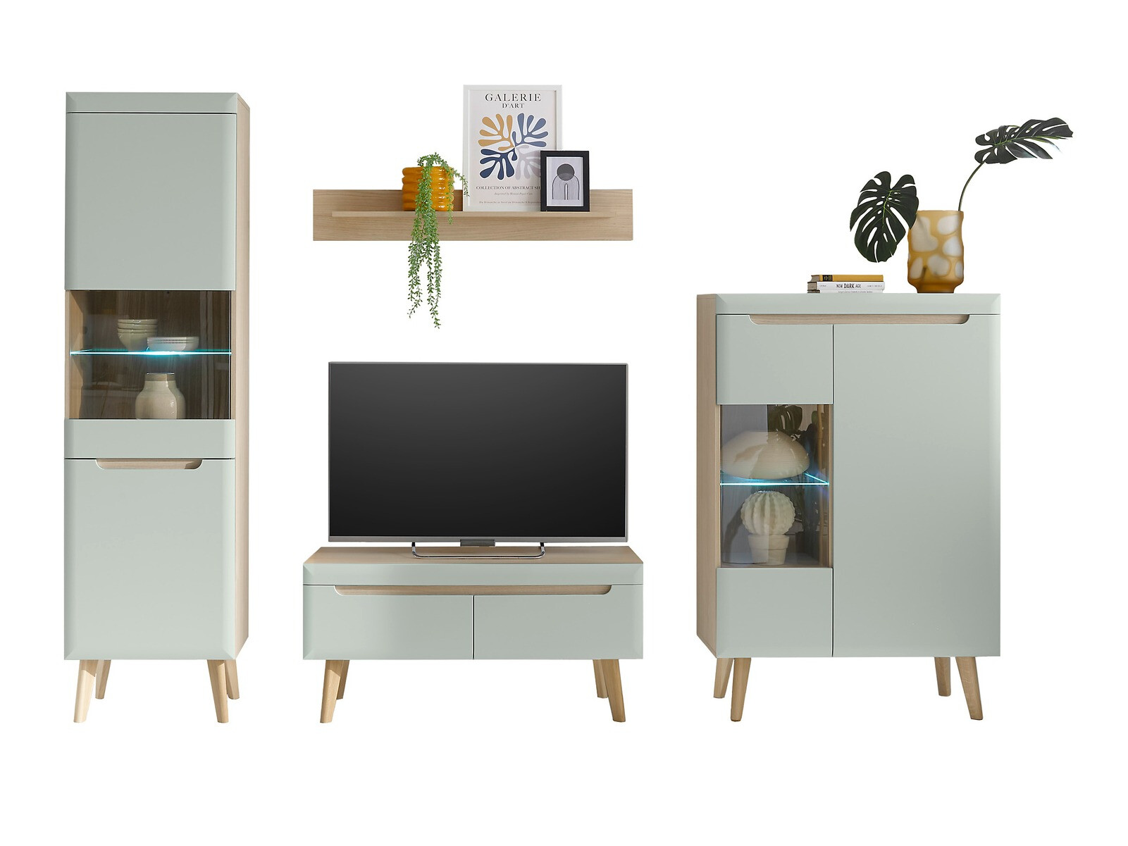 Wohnzimmer-Sets Vircava 111 (Hellgrün)