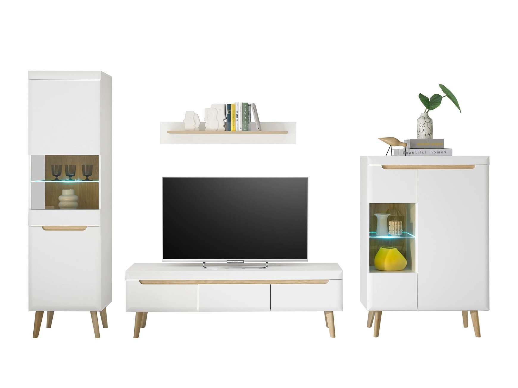 Wohnzimmer-Sets Vircava 111 (Weiß)