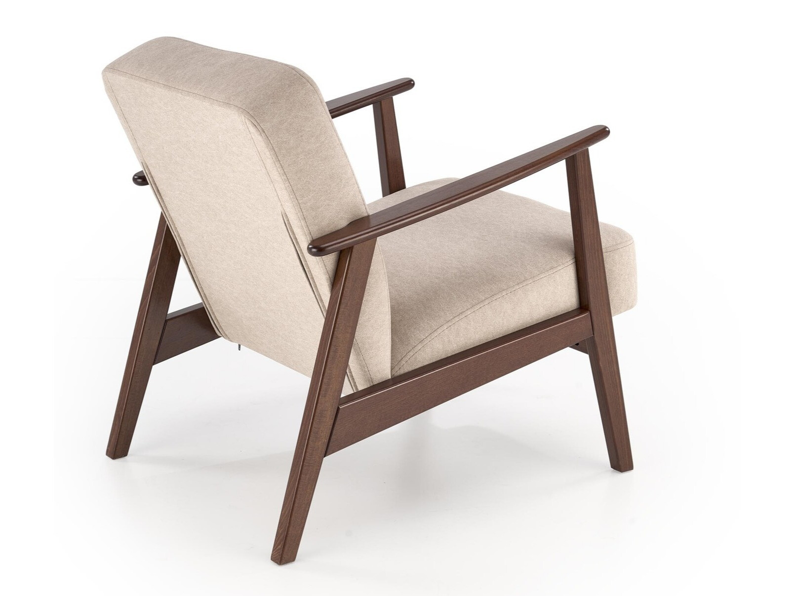 Sessel Houston 2116 (Beige + Walnussholzoptik)