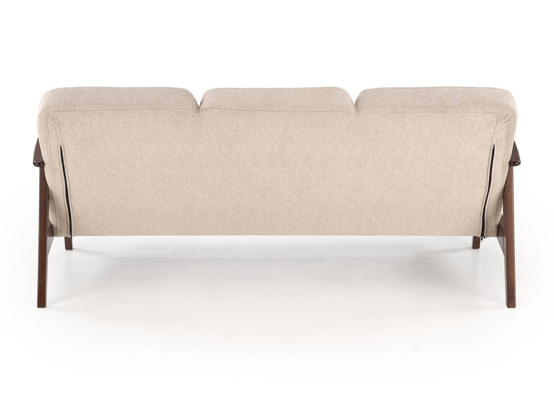 Sofa Houston 2117 (Beige + Walnussholzoptik)