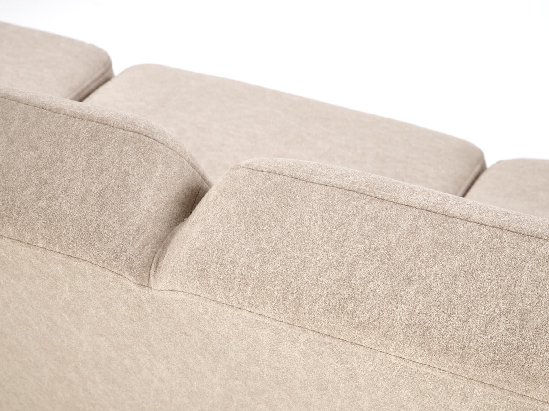 Sofa Houston 2117 (Beige + Walnussholzoptik)