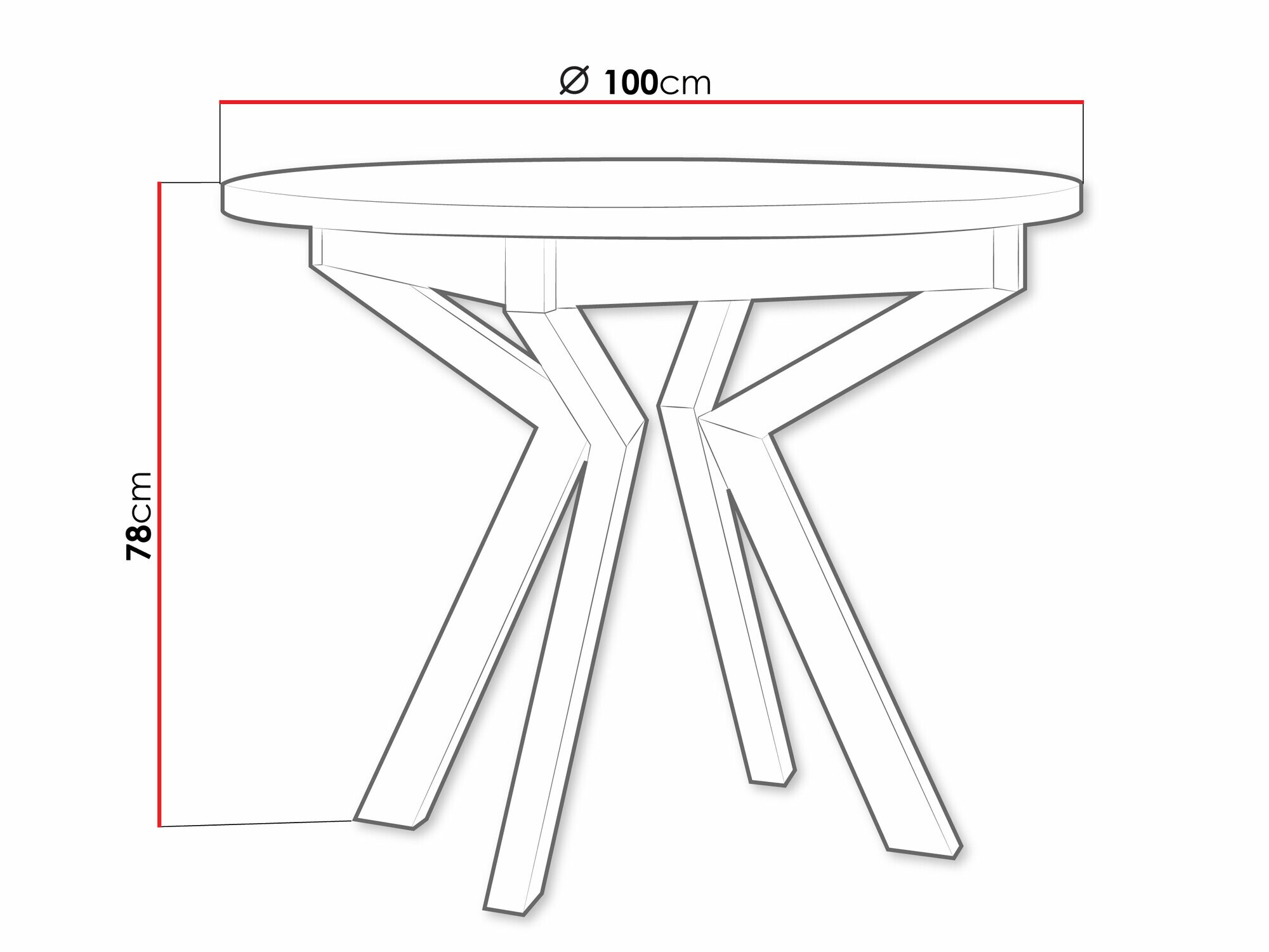 Tisch Victorville 368 (Grandson Eichenholzoptik + Schwarz)