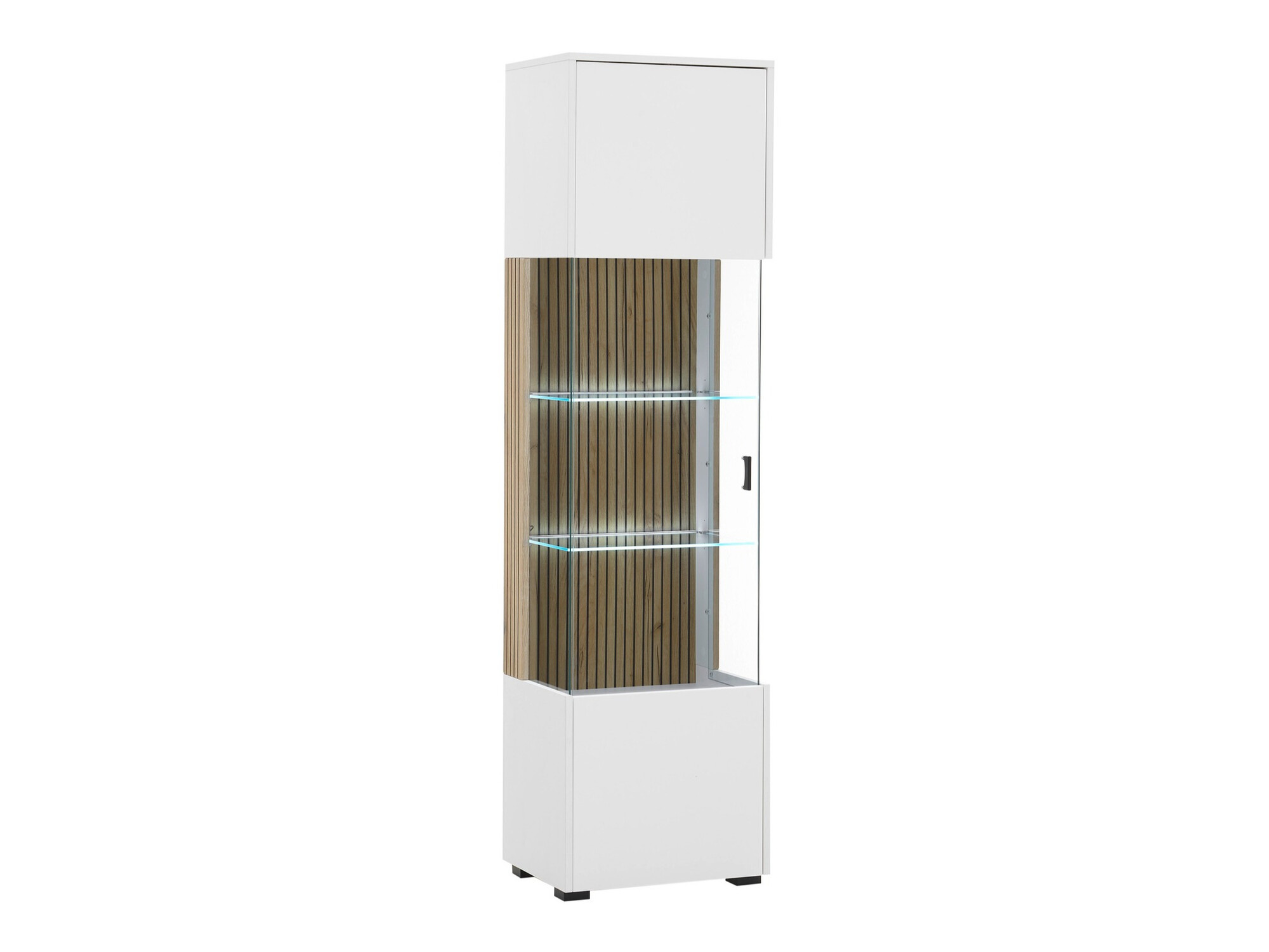 Regal Belmelu 104 (Weiß + Eichenholzoptik)