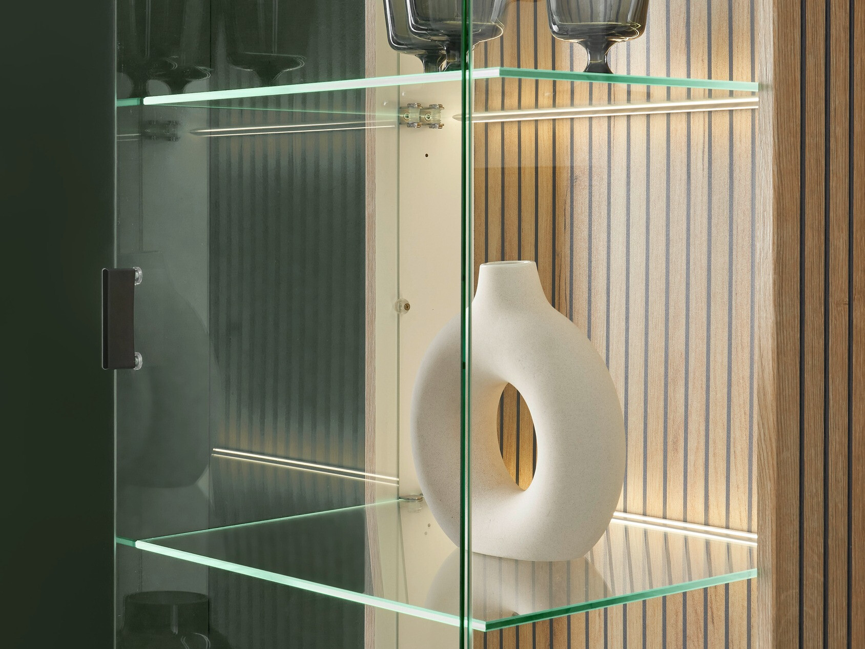 Regal Belmelu 104 (Weiß + Eichenholzoptik)