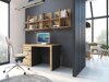 Bürotisch Venlori 120 (Anthrazit + Artisan Eichenholzoptik)