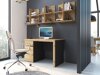 Heimbüro-Set Venlori 130 (Anthrazit + Artisan Eichenholzoptik)