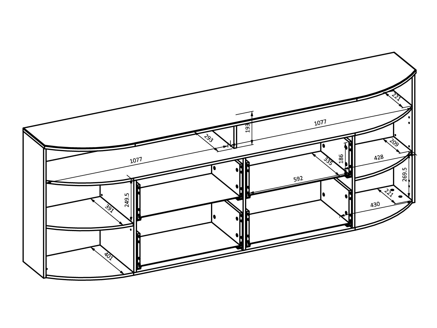 TV-Möbel Tenelmo 113