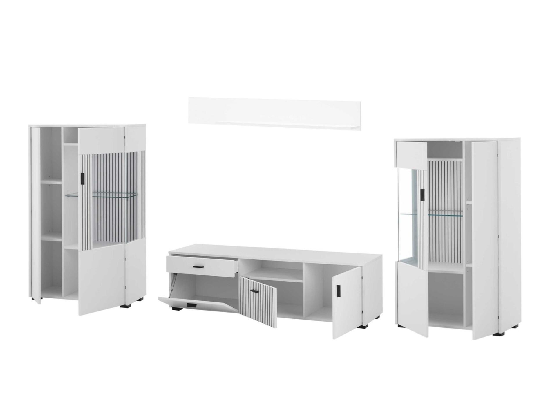 Wohnzimmer-Sets Belmelu 122 (Weiß)