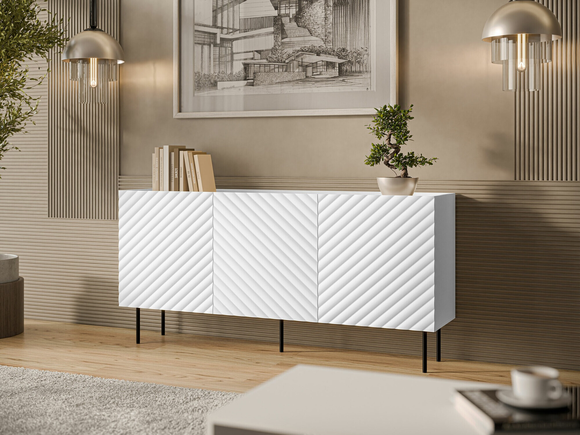 Sideboard Sillen (Weiß)