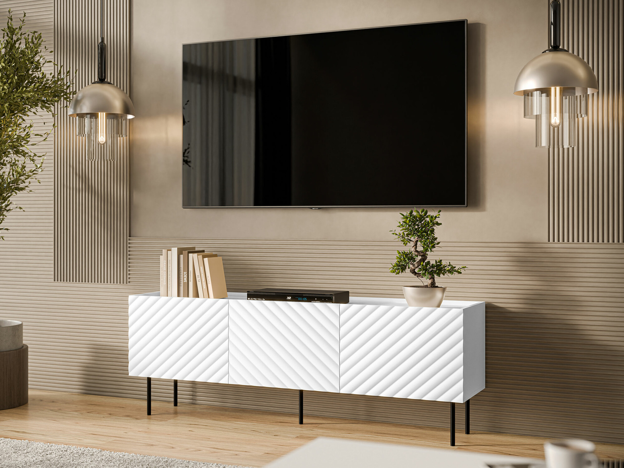 TV-Möbel Sillen (Weiß)