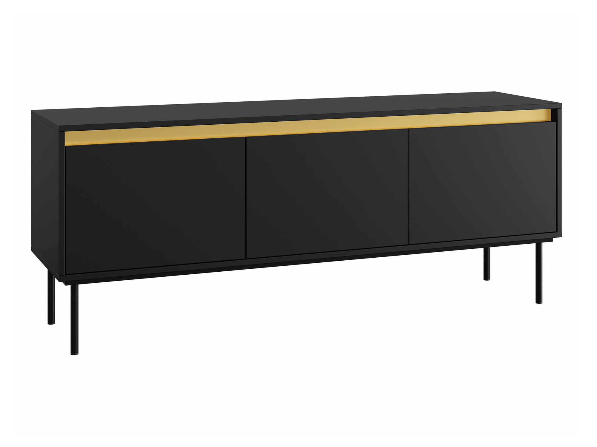 TV-Möbel Comfivo Betula (Schwarz)