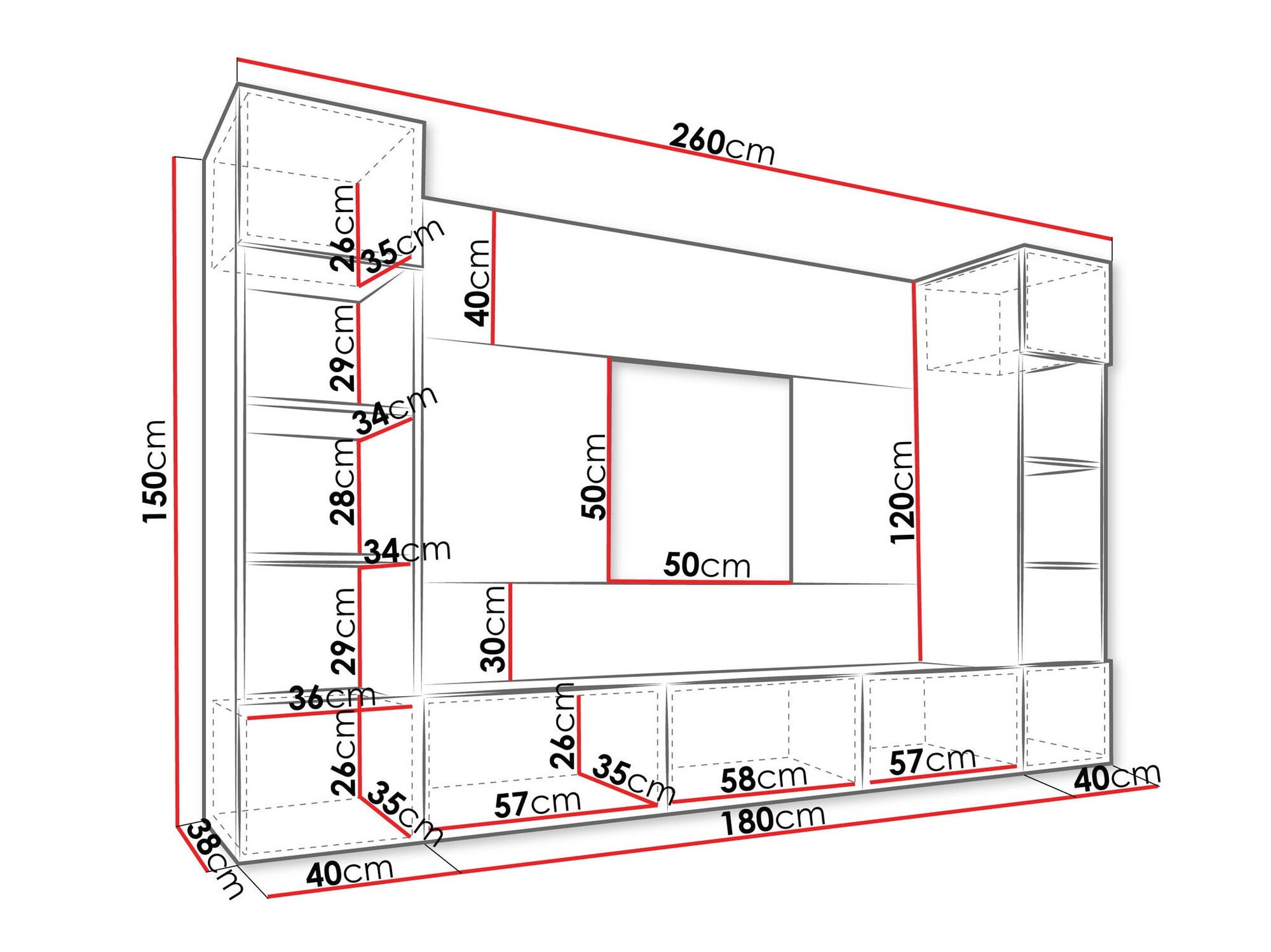 Wohnzimmer-Sets Comfivo Salix I (Weiß + Weißer Marmor)