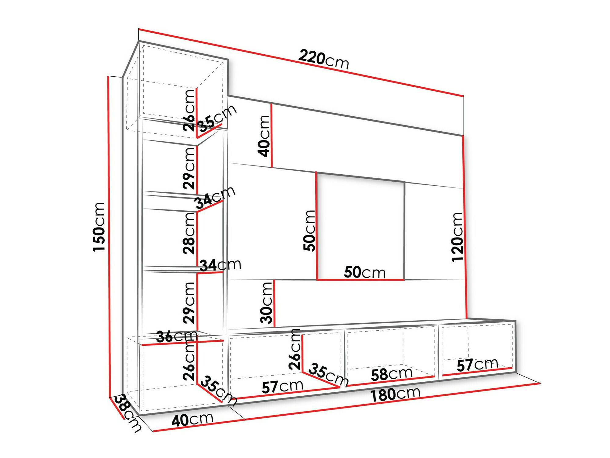 Wohnzimmer-Sets Comfivo Salix II (Weiß + Weißer Marmor)