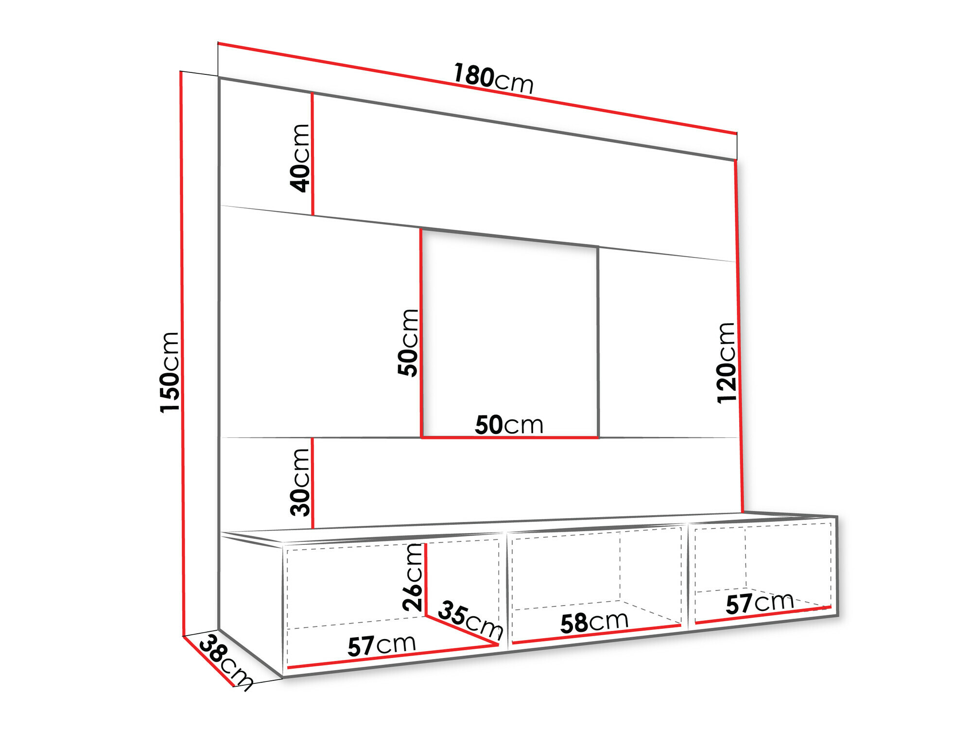Wohnzimmer-Sets Comfivo Salix (Schwarz + Schwarzer Marmor)