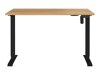Höhenverstellbarer Schreibtisch Lartesi 115 (Navarra eichenholzoptik + Schwarz)