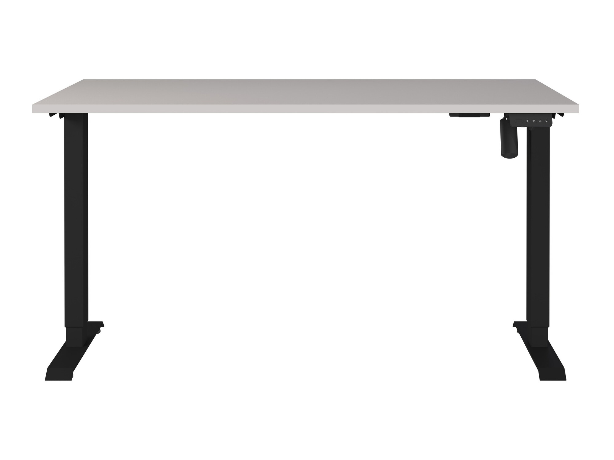 Höhenverstellbarer Schreibtisch Lartesi 117 (Kaschmir + Schwarz)