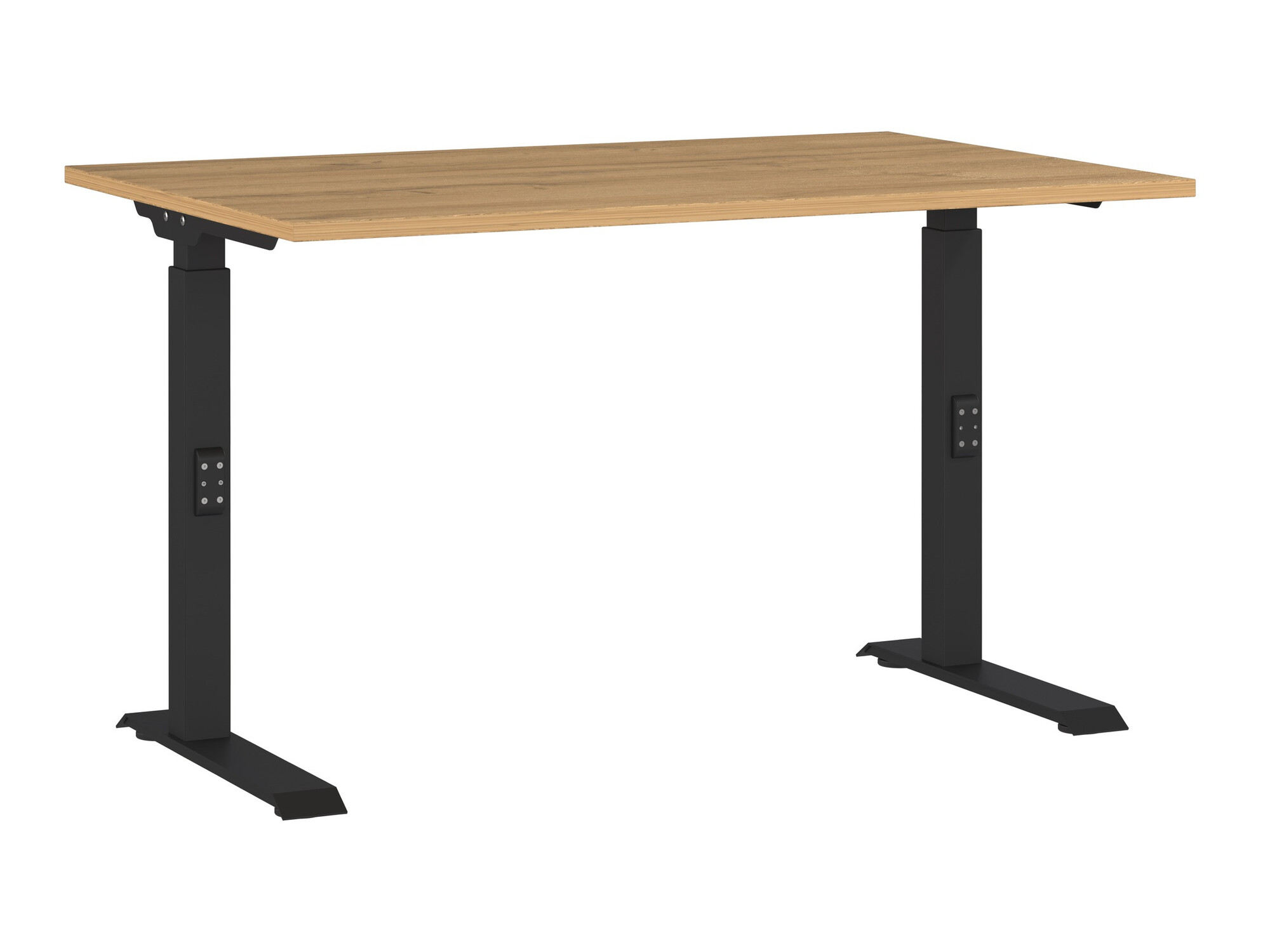 Bürotisch Eliromo 122 (Grandson Eichenholzoptik + Schwarz)