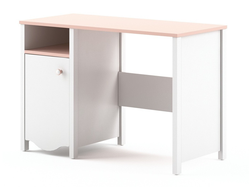 Bürotisch Velferi 114 (Weiß + Rosa)