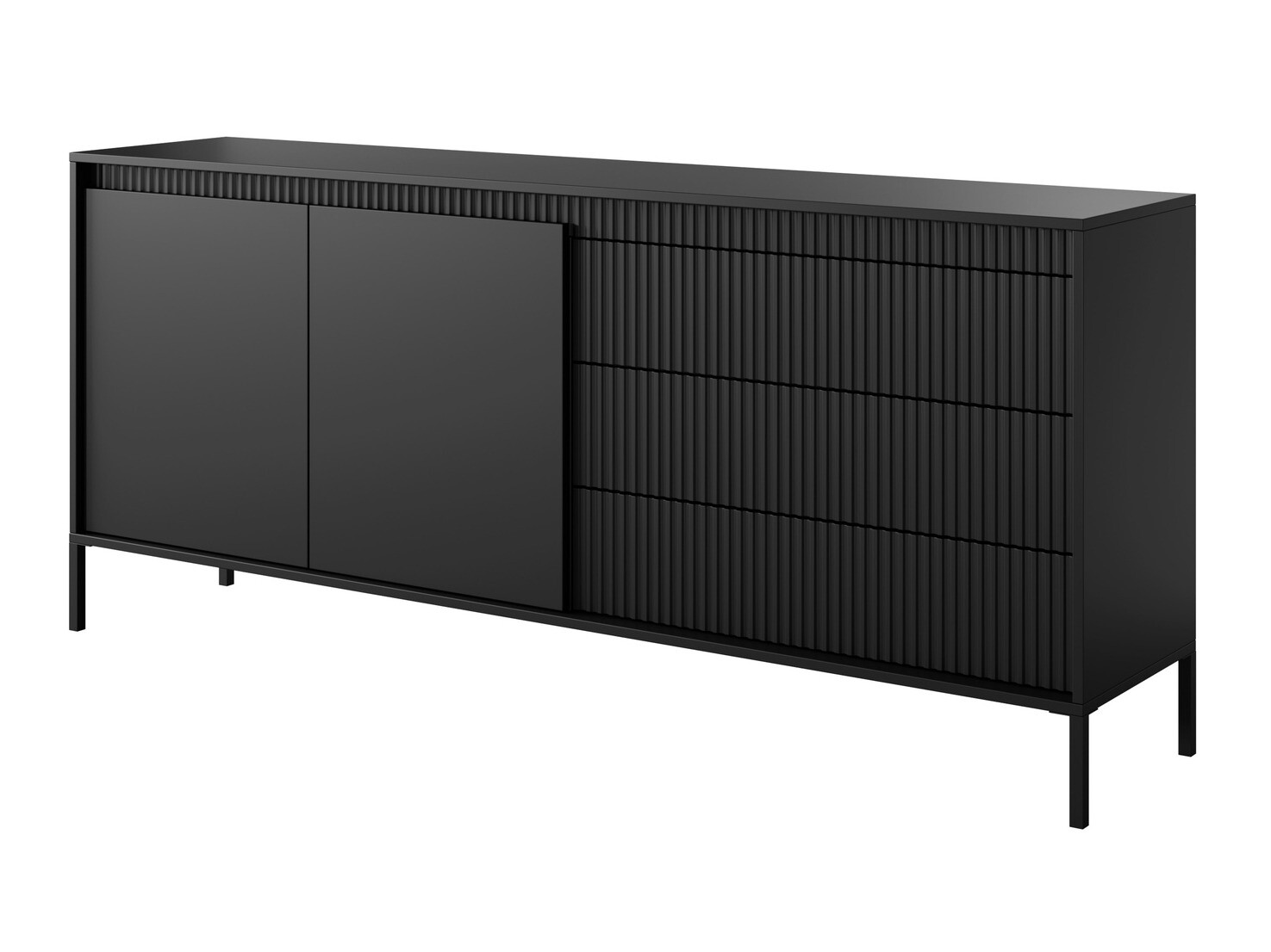 Kommoden Romfele 102 (Schwarz)